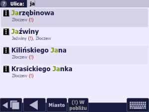 Ulice powiązane z innymi miejscowościami
