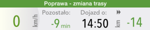 AutoMapa Traffic: Poprawa - zmiana trasy