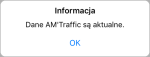 Informacja Dane AM'Traffic są aktualne