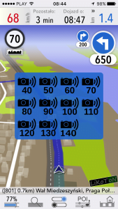 Uzupełnienie mapy - Fotoradar stacjonarny