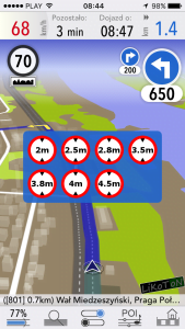 Uzupełnienie mapy - Ograniczenie wysokości