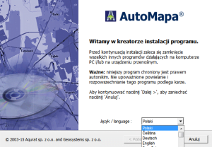 Wybór języka instalacji Wybór języka instalacji