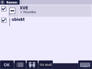 Obiekt XVE w menu Wyświetlanie