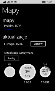 Wstrzymane pobieranie mapy Wstrzymane pobieranie mapy