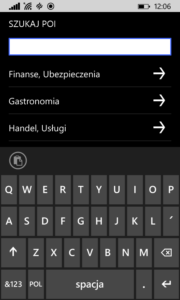 Wyszukiwanie kategorii POI Wyszukiwanie kategorii POI