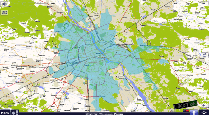 I Strefa TAXI w Warszawie na mapie Targeo