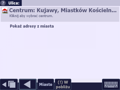 Pokaż adresy z miasta