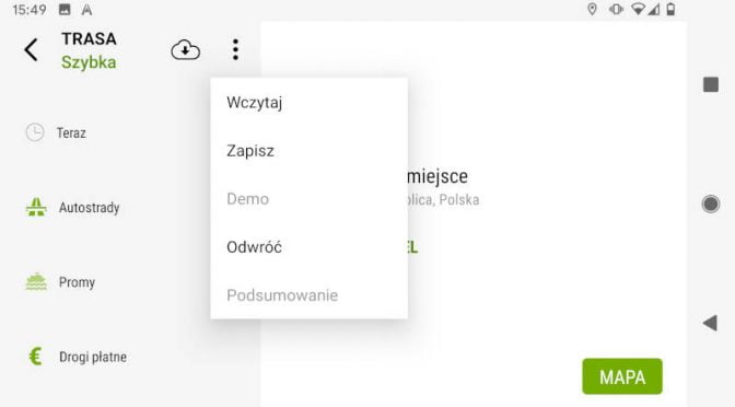 Została opublikowana AutoMapa dla systemu Android w wersji 5.5.4 Beta!