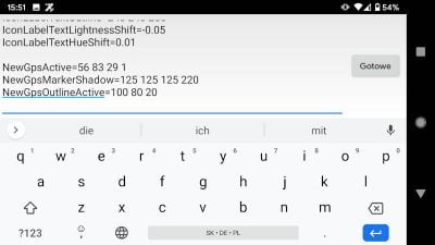 Zmiana koloru wskaźnika nawigacji w pliku konfiguracyjnym
