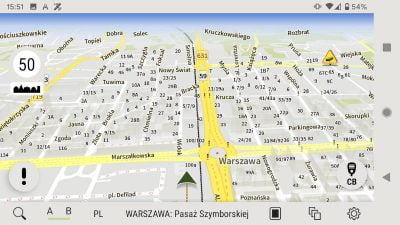 Zmieniony kolor wskaźnika nawigacji