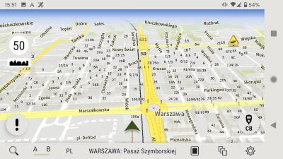 Zmieniony kolor wskaźnika nawigacji i jego obwódki