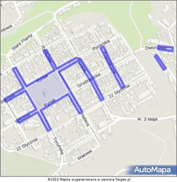 Chełmno Strefa Płatnego Parkowania na mapie Targeo Chełmno Strefa Płatnego Parkowania na mapie Targeo