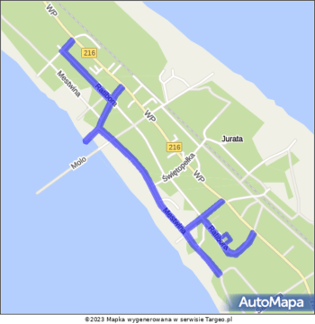 Jurata Strefa Płatnego Parkowania na mapie Targeo