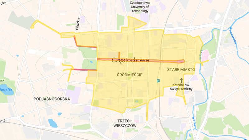 Częstochowa – Strefa Płatnego Parkowania