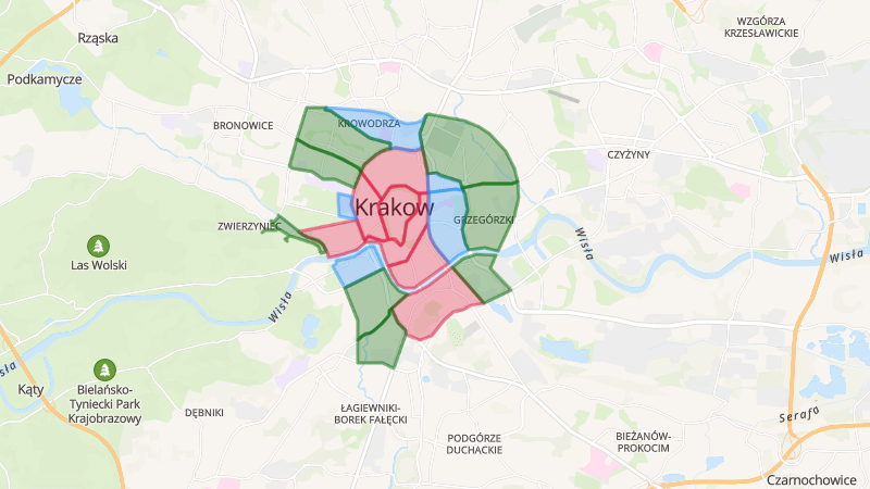 Kraków – Strefa Płatnego Parkowania