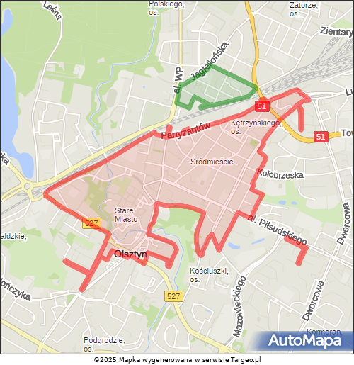 Olsztyn – Strefa Płatnego Parkowania