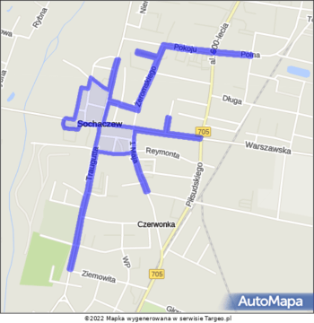 Sochaczew Strefa Płatnego Parkowania mapa Targeo