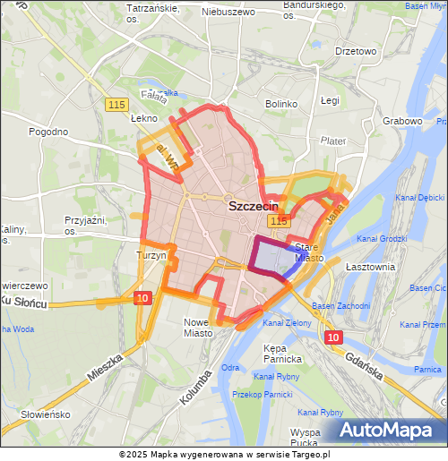 Szczecin – Strefa Płatnego Parkowania
