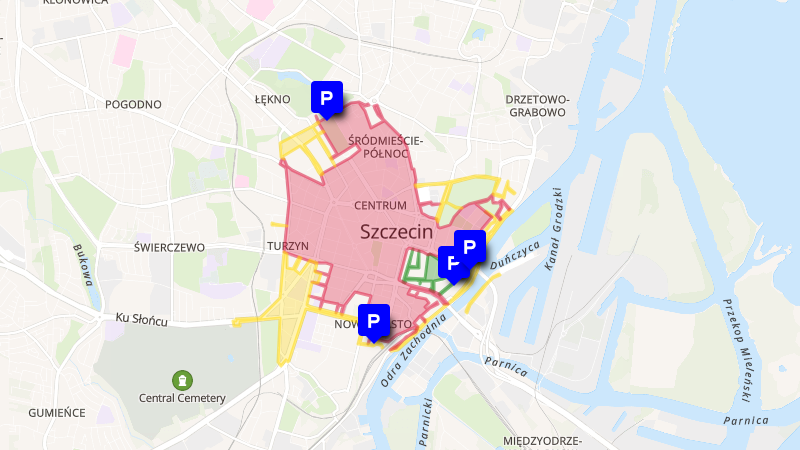 Szczecin – Strefa Płatnego Parkowania