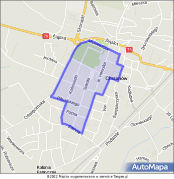 Chrzanów Strefa Płatnego Parkowania mapa Targeo Chrzanów Strefa Płatnego Parkowania mapa Targeo