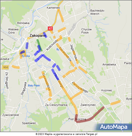 Zakopane – Strefa Płatnego Parkowania