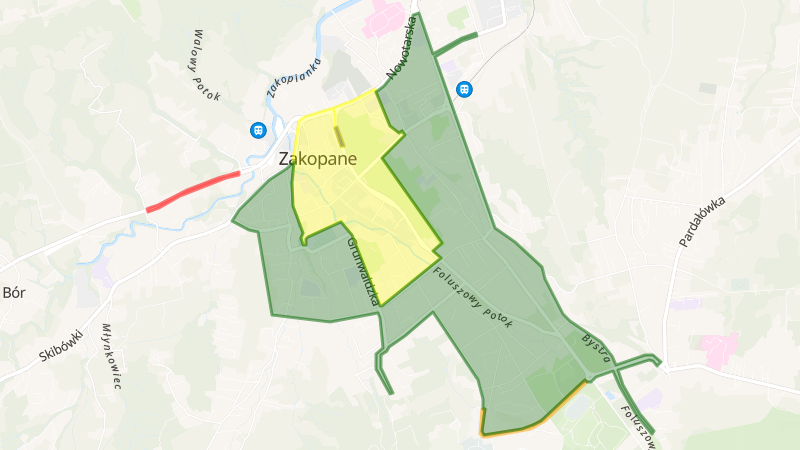 Zakopane – Strefa Płatnego Parkowania