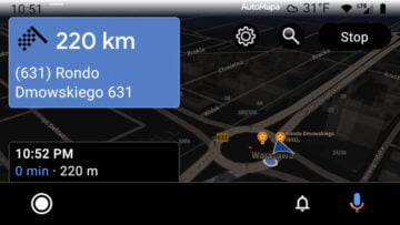 AutoMapa na Android Auto