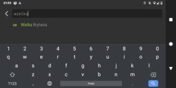 AutoMapa Android Poprawione wyszukiwanie Wielkiej Brytanii