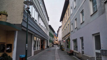 Ebensee am Traunsee - ulica Marktgasse Ebensee am Traunsee - ulica Marktgasse
