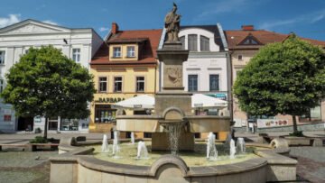 Rybnik - fontanna na Rynku