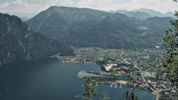 Widok na Ebensee z Grosser Sonnstein