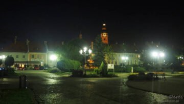 Wodzisław Śląski - Rynek nocą