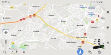 AutoMapa Android - mapa