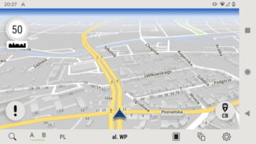 AutoMapa Android - Wskazanie ulica