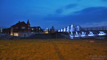 Grudziądz Marina nocą