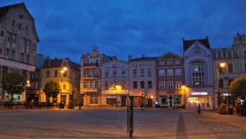 Grudziądz Rynek nocą