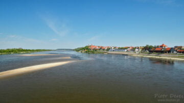 Grudziądz Widok z mostu na Stare Miasto