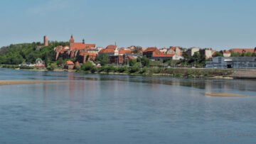 Grudziądz Widok z mostu na Stare Miasto