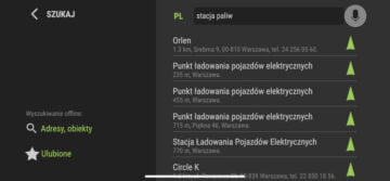 AutoMapa iOS Wyszukiwanie jednopolowe POI AutoMapa iOS Wyszukiwanie jednopolowe POI