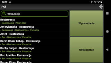 AutoMapa Android 6.5.5 Wyszukiwanie kategorii POI AutoMapa Android 6.5.5 Wyszukiwanie kategorii POI