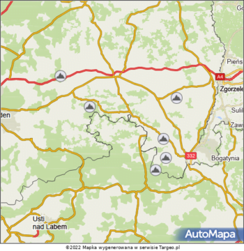 Korona Sudetów Niemieckich mapa Targeo