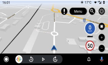 AutoMapa Android 7.1.2 na Android Auto