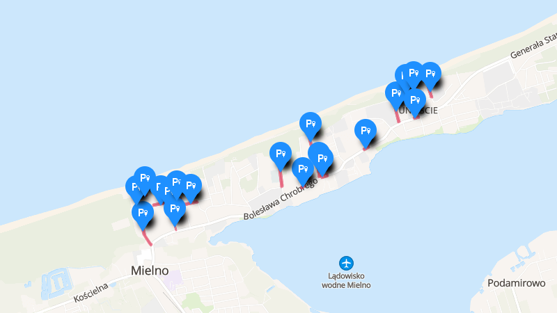 Mielno – Strefa Płatnego Parkowania