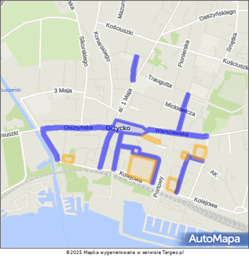 Giżycko Strefa Płatnego Parkowania mapa Targeo Giżycko Strefa Płatnego Parkowania mapa Targeo