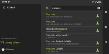 AutoMapa Android 7.7.15 Okno Szukaj AutoMapa Android 7.7.15 Okno Szukaj
