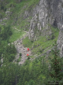 Zejście z jaskini Mylnej