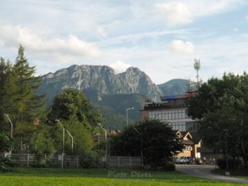 Zakopane - Giewont z Dolnej Równi Krupowej