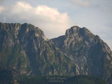 Zakopane - Giewont z Dolnej Równi Krupowej