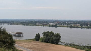 Wisła w Płocku z Wzgórza Tumskiego