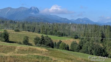 Widok na Tatry z ogródka U Gawlaka